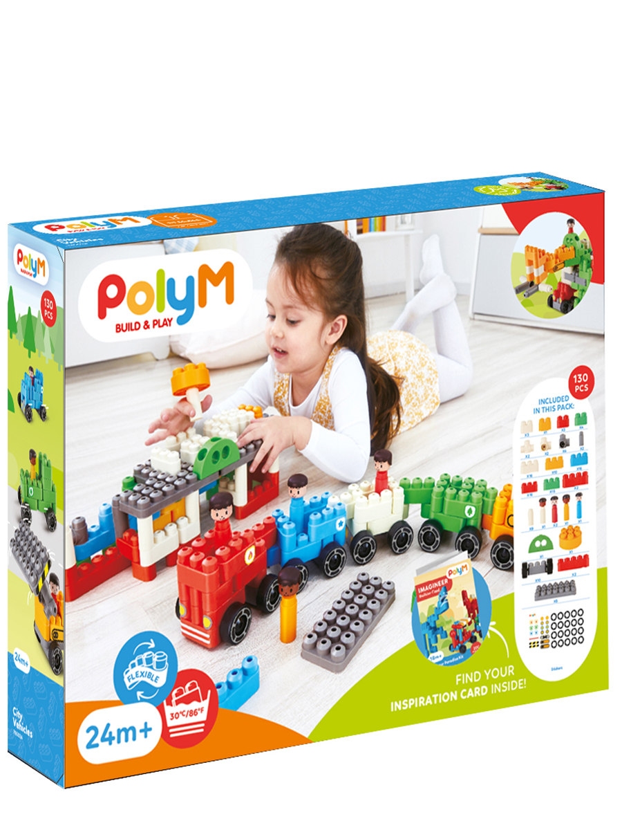 Конструктор Hape Городской транспорт 130 дет. - фото 11