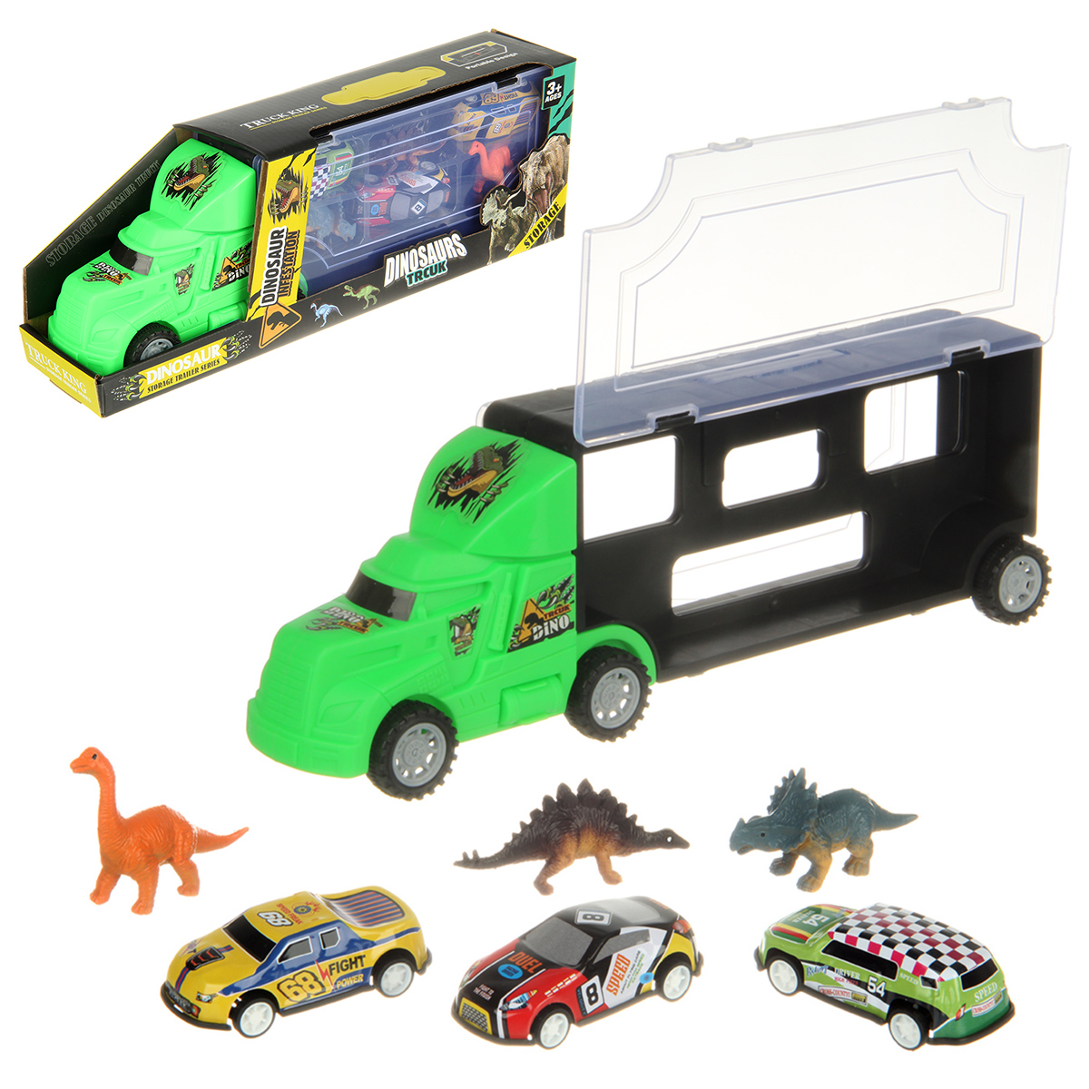 Автовоз Veld Co с динозаврами 132852 - фото 8