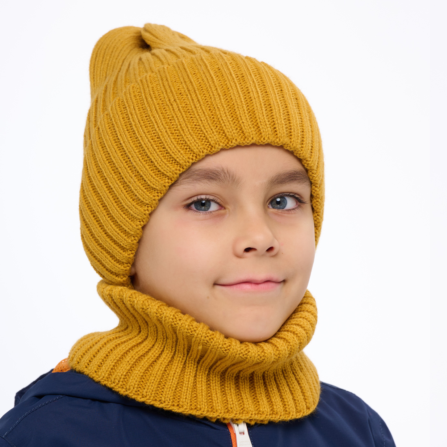 Шапка и снуд KUBRIO KU-H-35-pumpk-mustB - фото 6