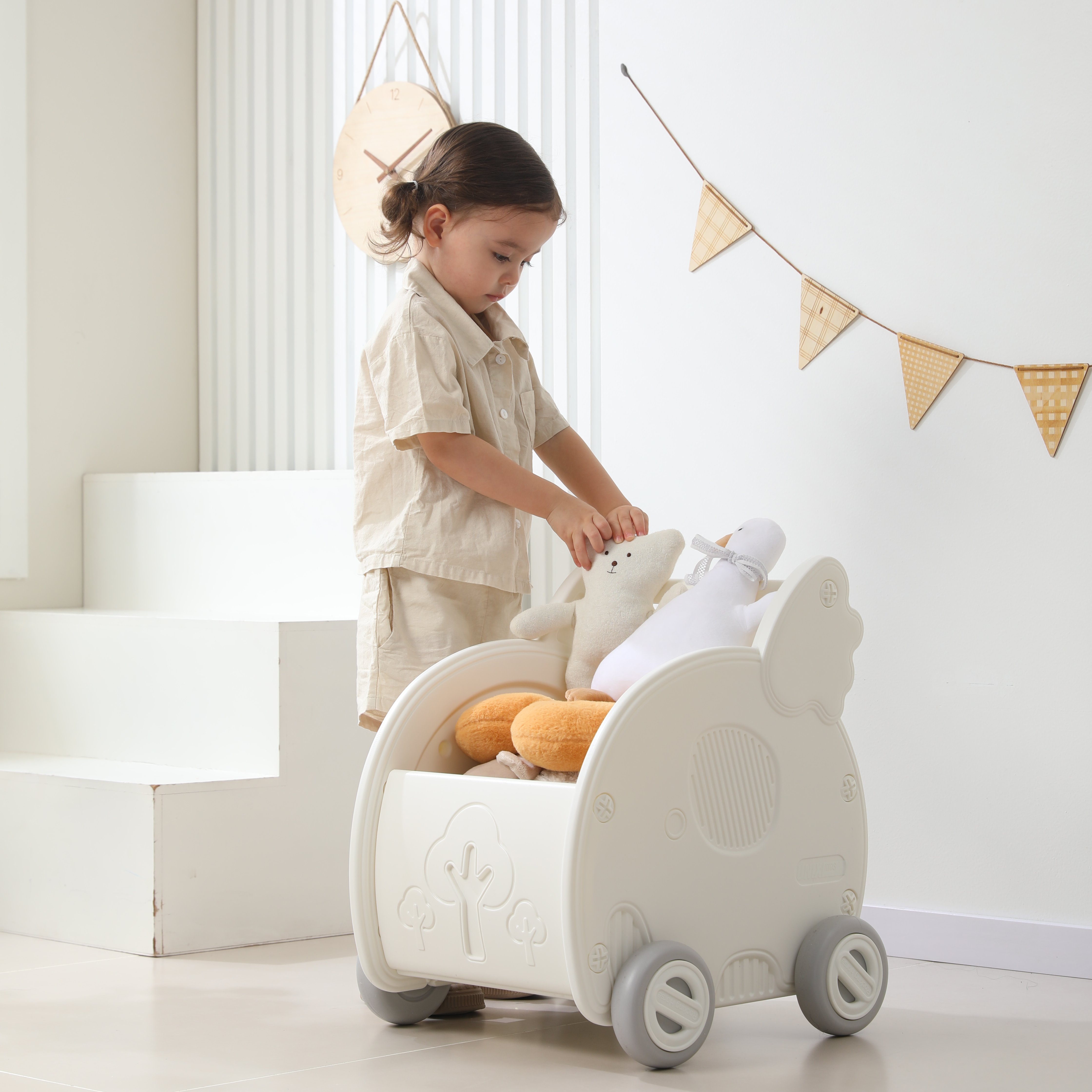 Коляска-люлька для кукол UNIX Kids PCARTELEPHWT - фото 15
