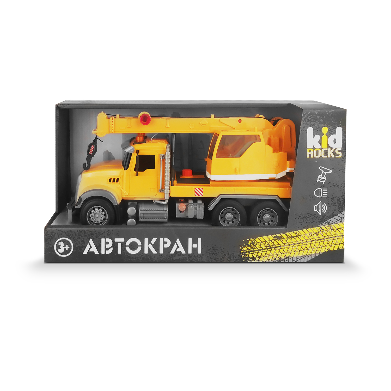 Автокран Kid Rocks со звуком и светом 1:12 AB-2124 - фото 3