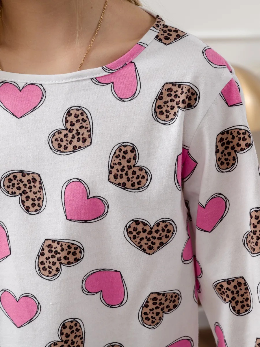 Пижама NATIVIA ПДТ/сердечкилеопардрозовые - фото 8