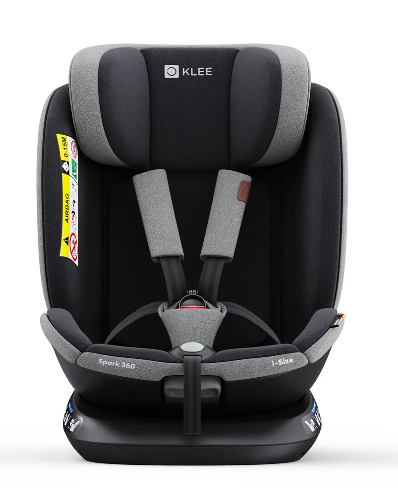 Автокресло KLEE Spark 360 i-Size Isofix 0+/1/2/3 (0-36 кг) серый - фото 2