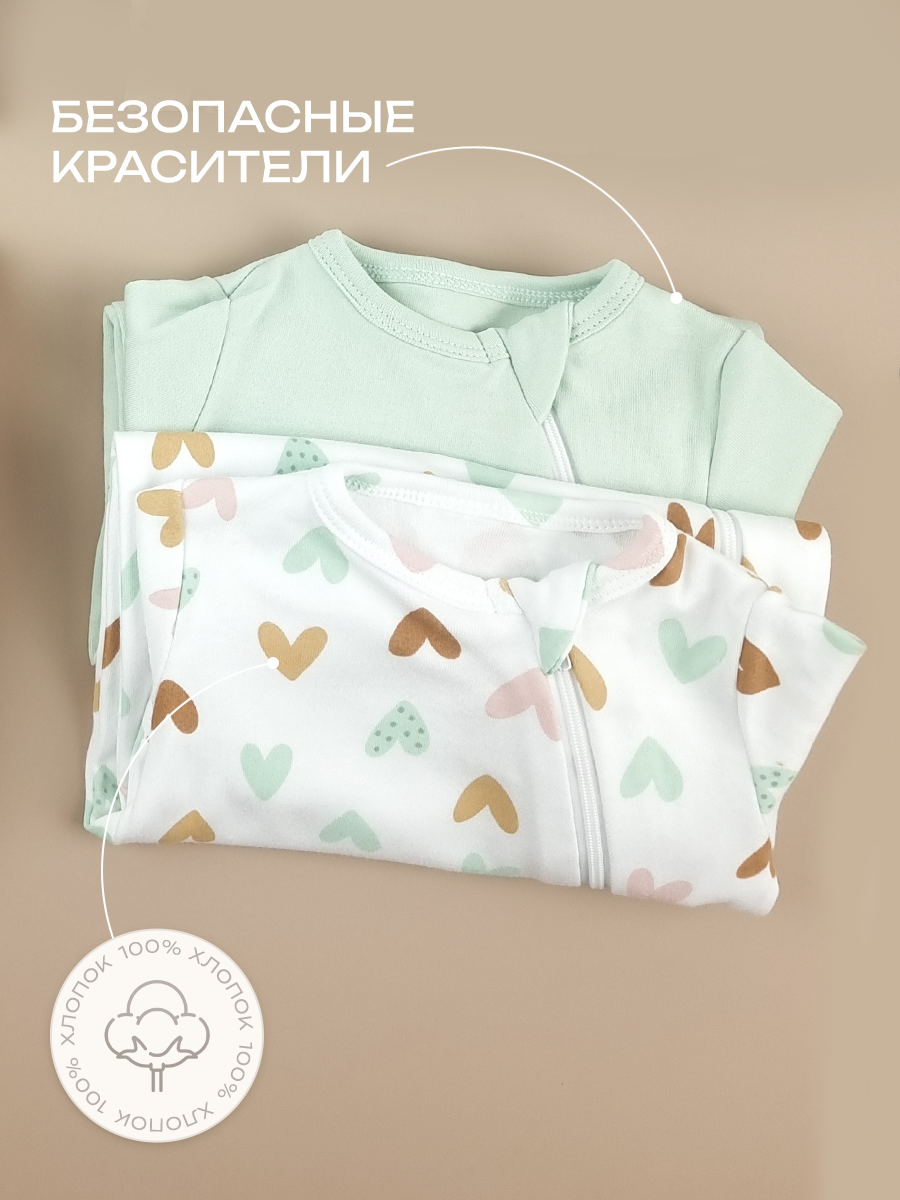 Комбинезон 2 шт Lamby Слипы2сердечки - фото 5
