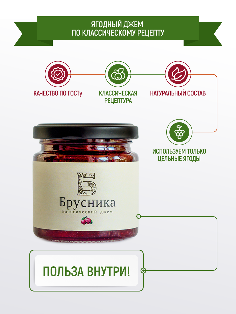 Набор подарочный №3 Б Русский лес с Брусничным джемом Ценно то что внутри - фото 3