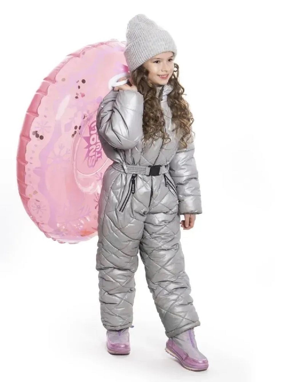 Тюбинг розовый SXRide JLW01 80х80х22 см - фото 6