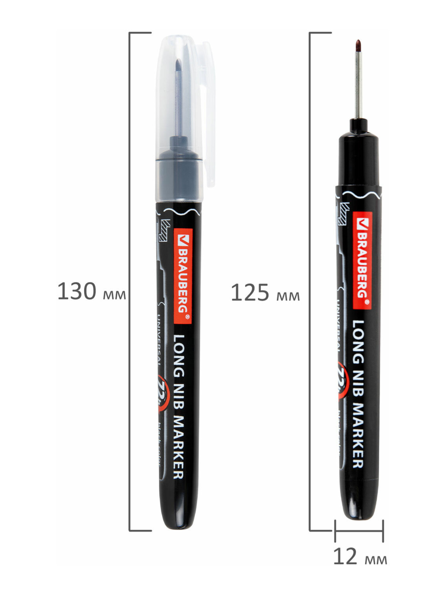Маркеры Brauberg 3 шт. - фото 14