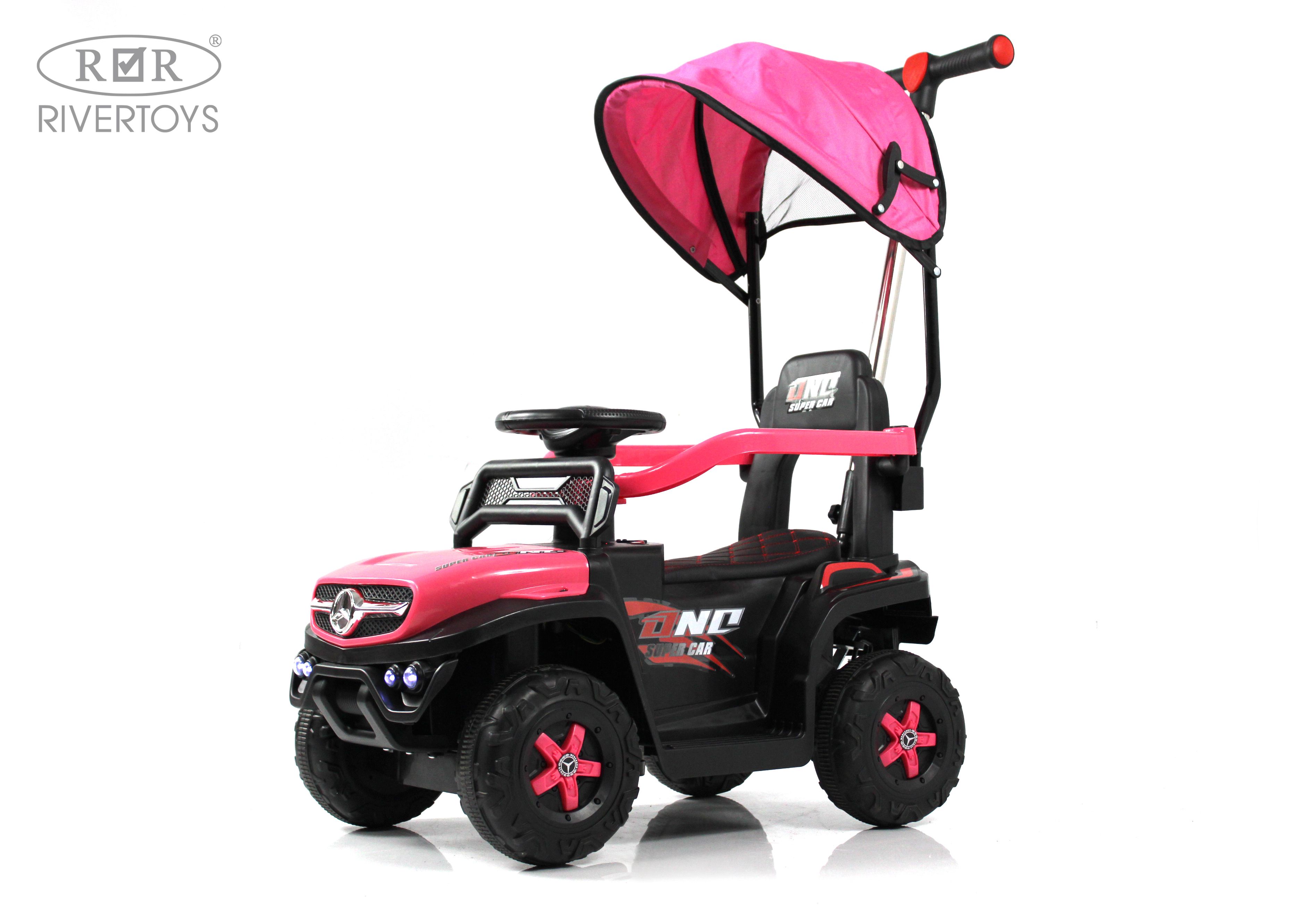 Электромобиль RIVERTOYS G005GG-PINK С пультом ДУ - фото 1