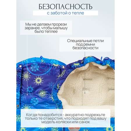 Конверт в коляску Чудо-Чадо New Classic синий