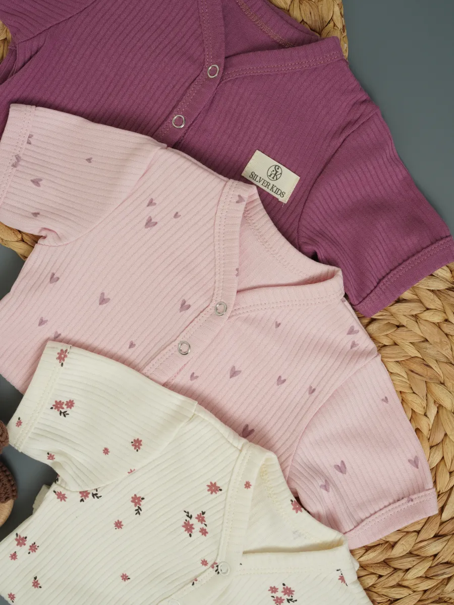 Боди 3 шт Супер Пупс нбр/3пр/бд/sk23/рубчик/сердцалюбви - фото 21