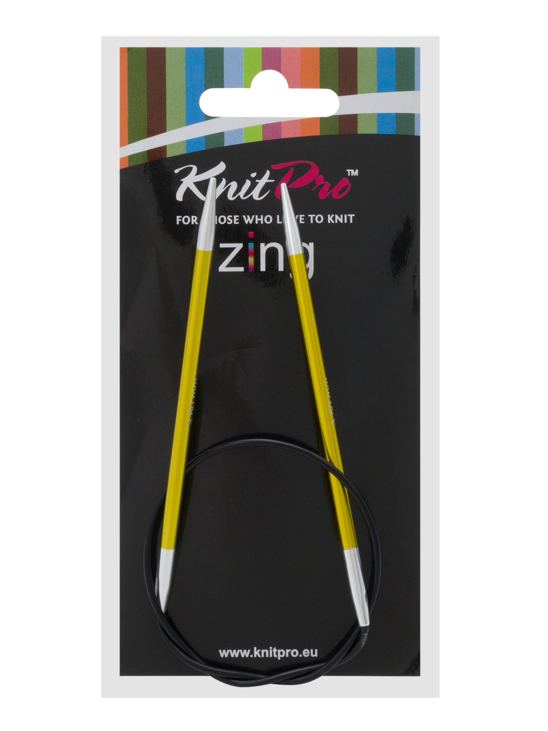 Спицы для вязания KnitPro круговые Zing 3,5 мм 40 см - фото 3
