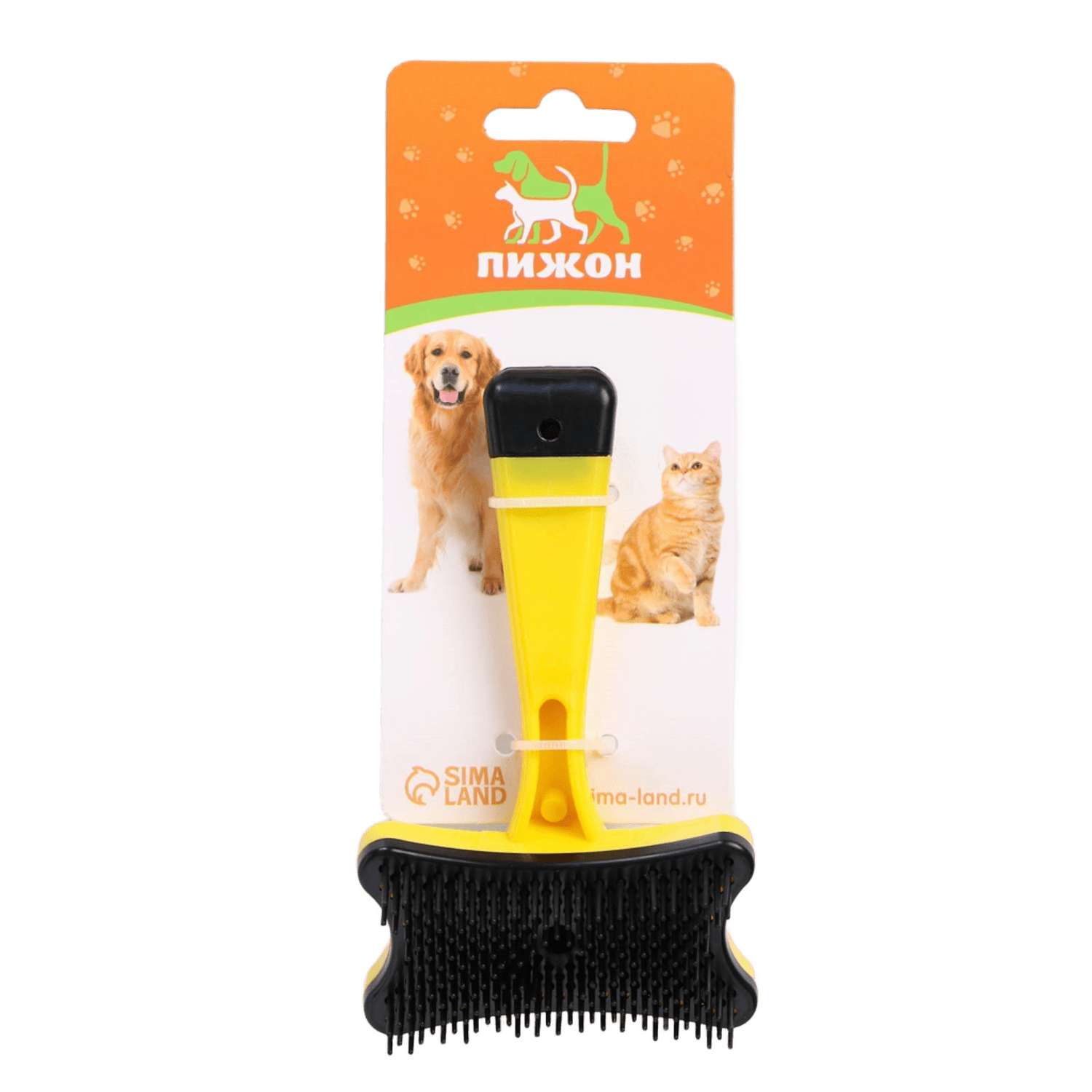 Пуходерка пластиковая Пижон Косточка с самоочисткой в ассортименте - фото 8