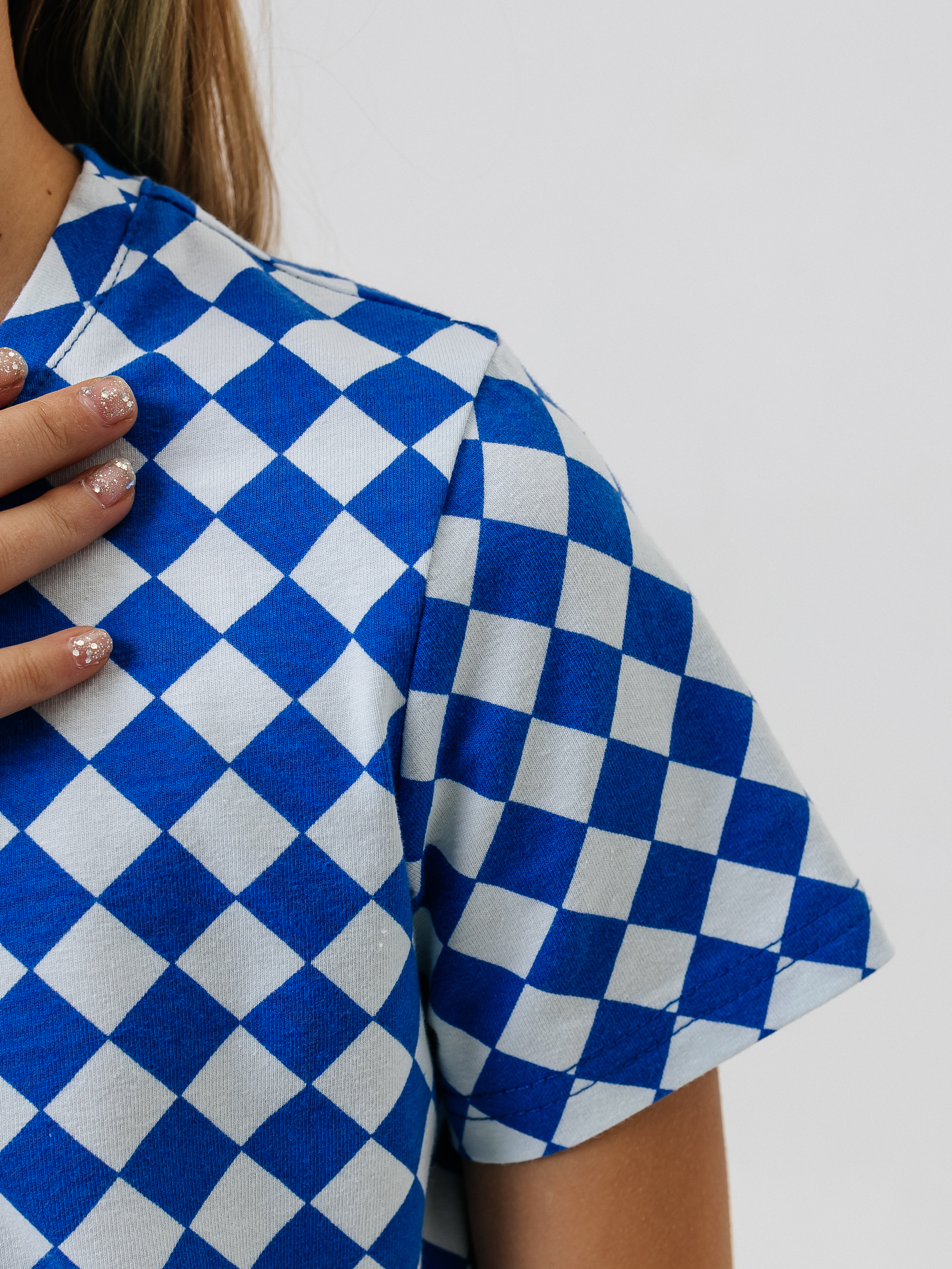 Футболка Селтекс Ю_ФК34 ромбы электрик - фото 10