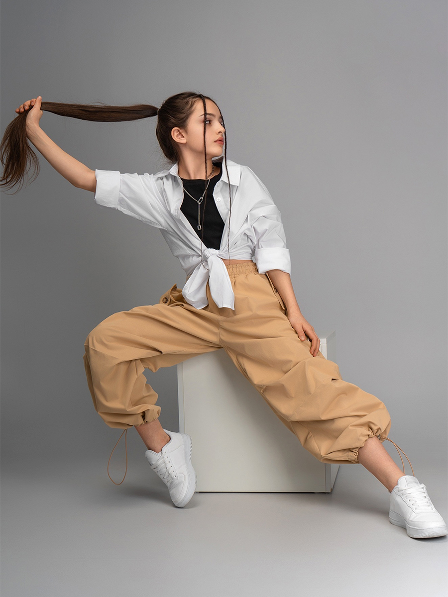 Брюки HappyFox HFI4514бежевый - фото 15