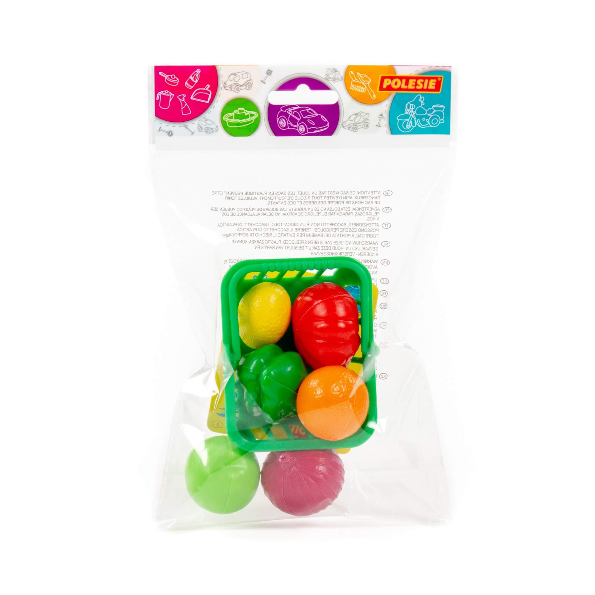 Игровой набор Полесье продукты, тележки и корзинки - фото 7