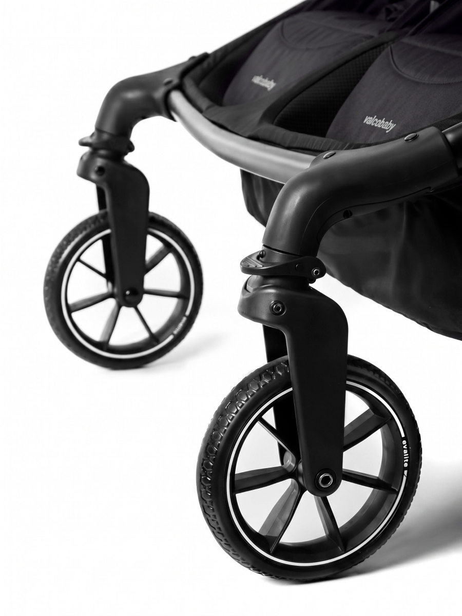Коляска прогулочная для двойни Valco baby Duo Trend серия 2 черный - фото 6