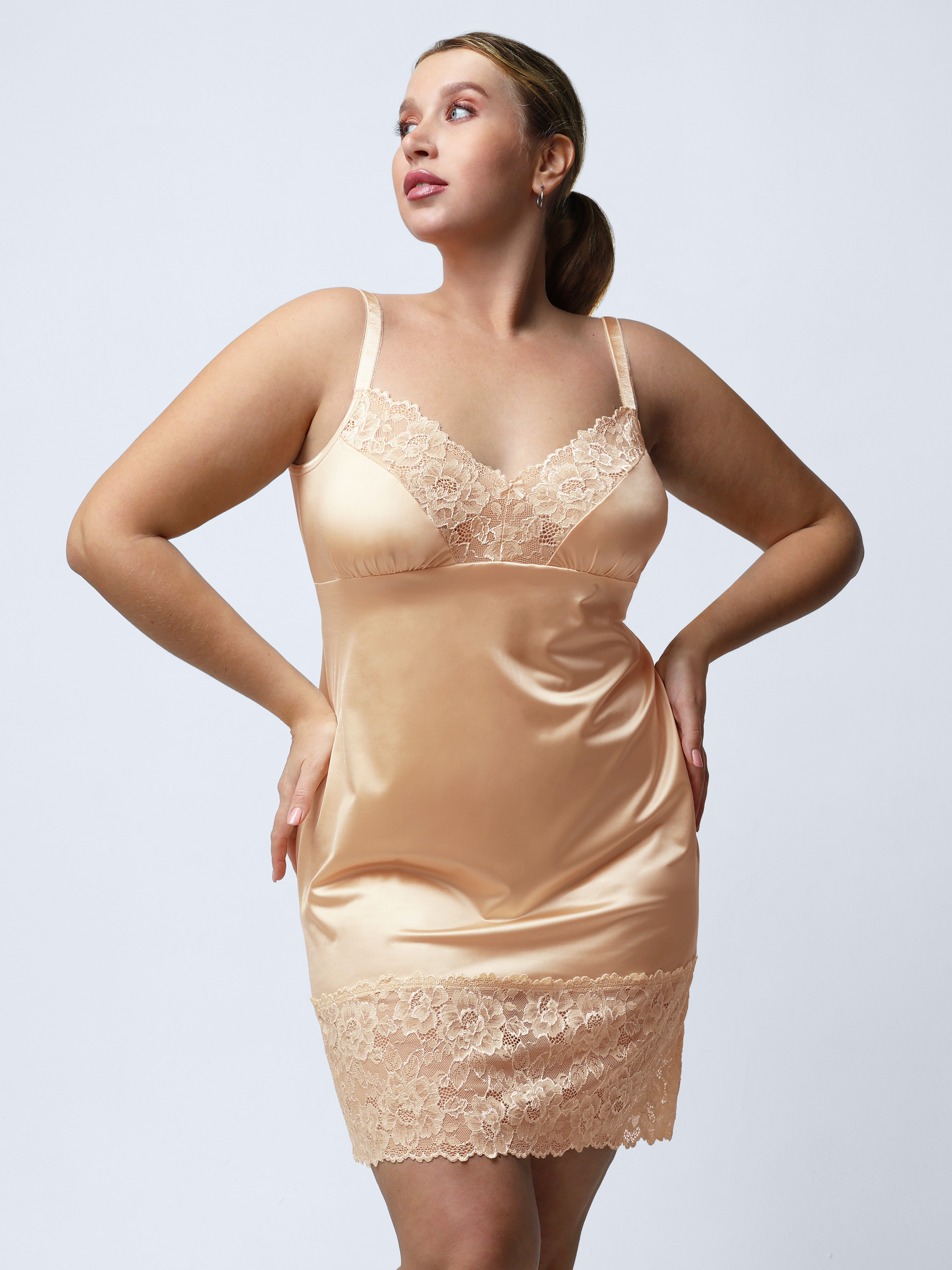 Сорочка комбинация КрилоникО 7312-445_БР/бежевый - фото 1