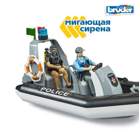 Катер Bruder Полицейский с водолазом 1:16