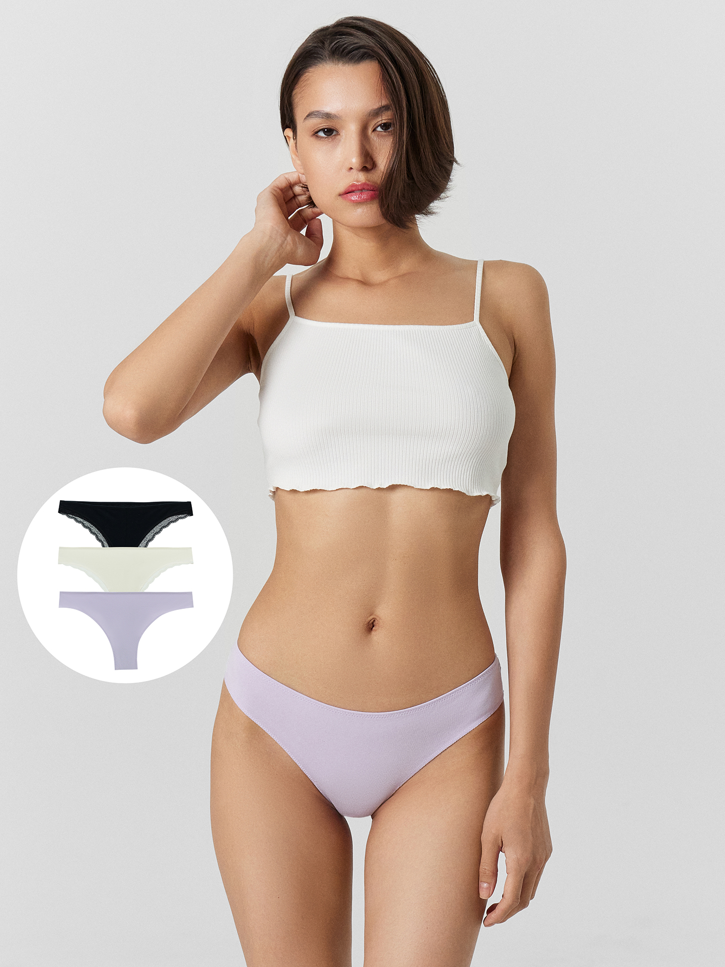 Трусы 3 шт Mark Formelle (Марк Формэль) 412348-3/св.фиолетовый - фото 1