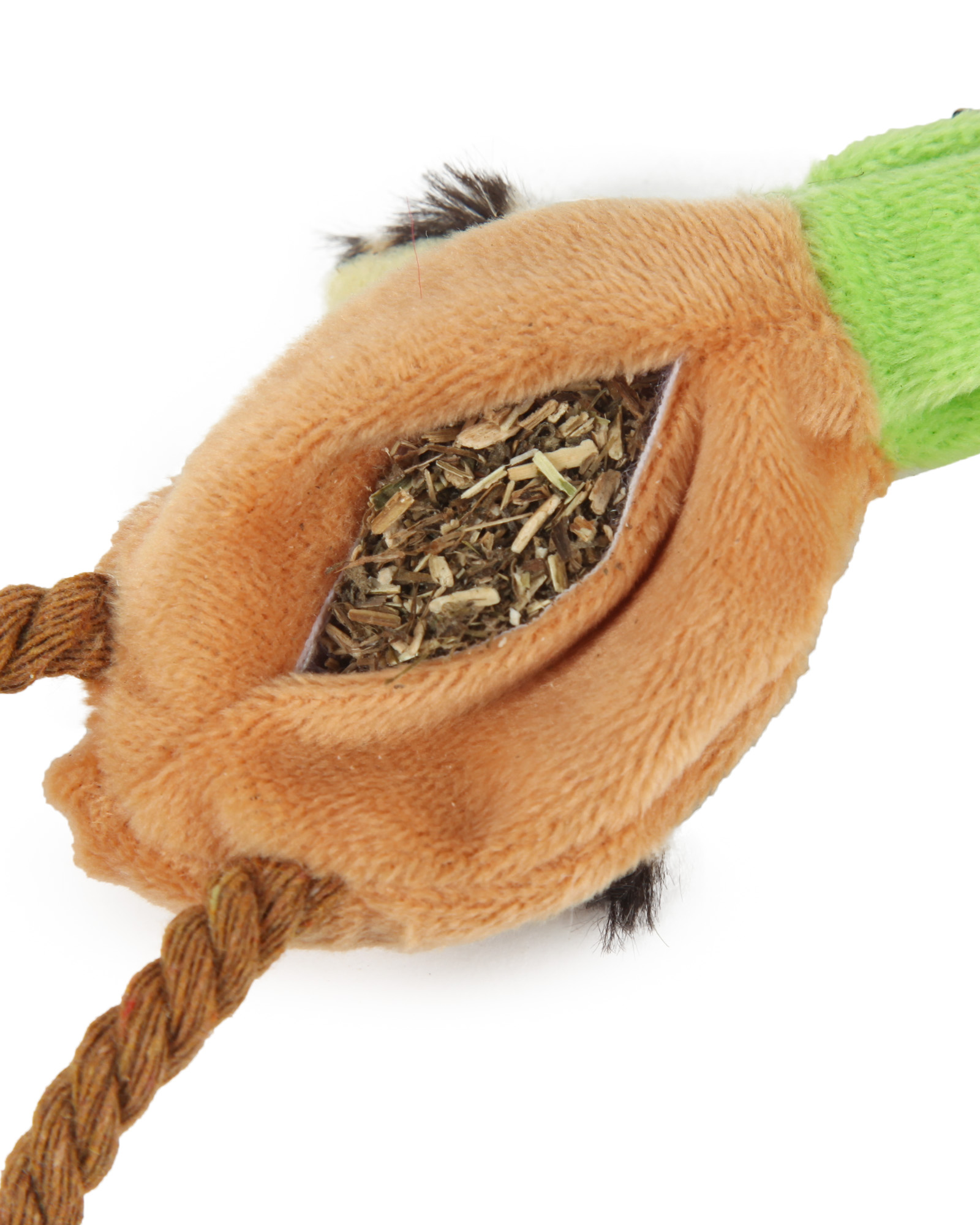 Игрушка для кошек Barbaks Утка-антистресс со съемной кошачьей мятой 16см - фото 2