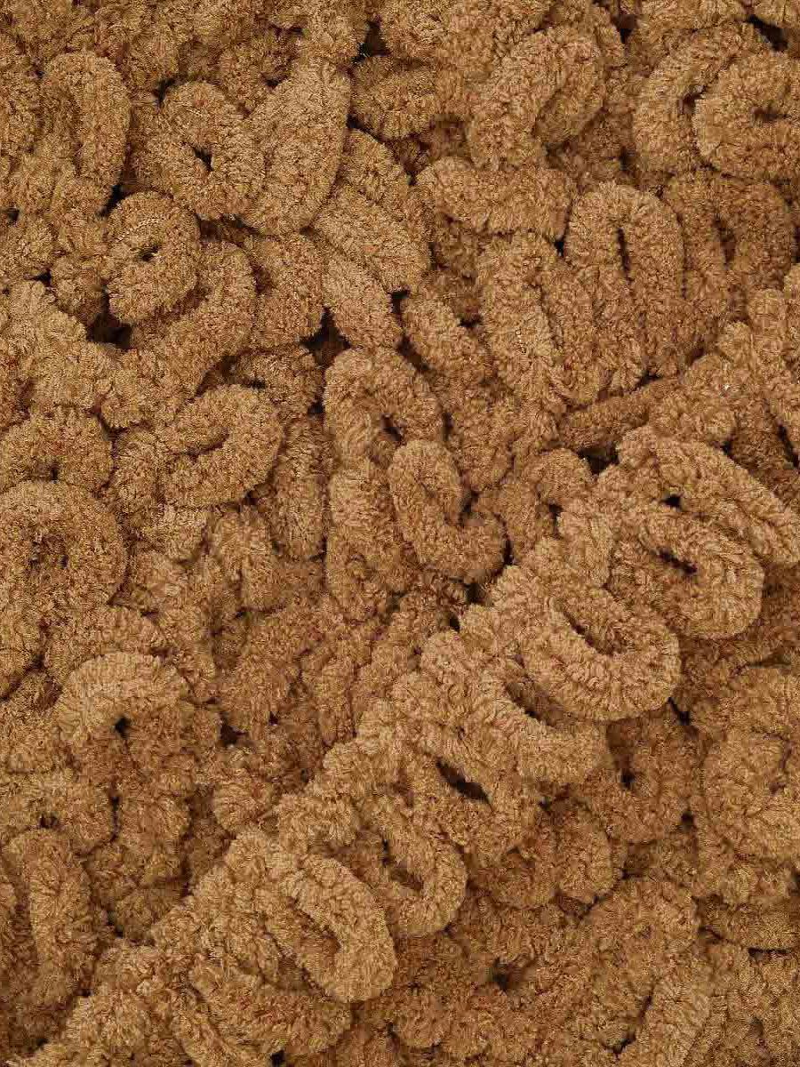 Пряжа для вязания Alize puffy 100 г 9 м микрополиэстер фантазийная плюшевая 321 Кофе Мокка 5 мотков - фото 6