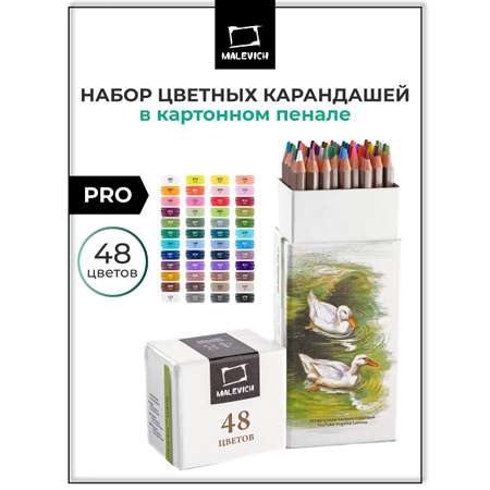 Карандаши цветные Малевичъ 48 шт.