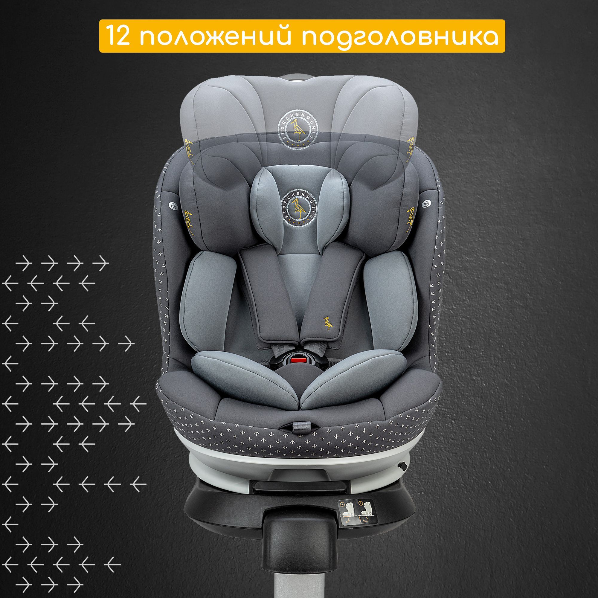 Автокресло Osann Niki Complete Asphalt 1/2/3 (9-36 кг) - фото 11
