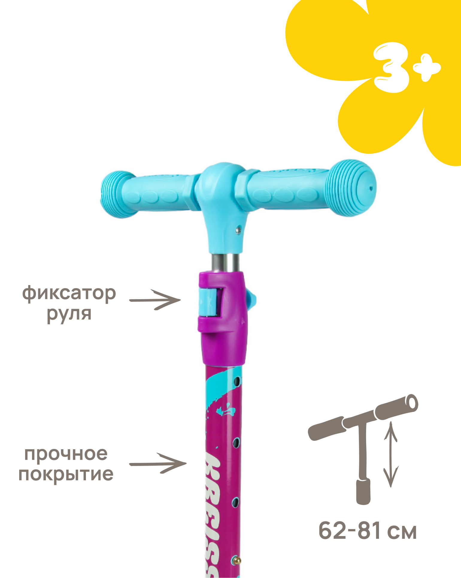 Самокат Kreiss трехколесный - фото 5