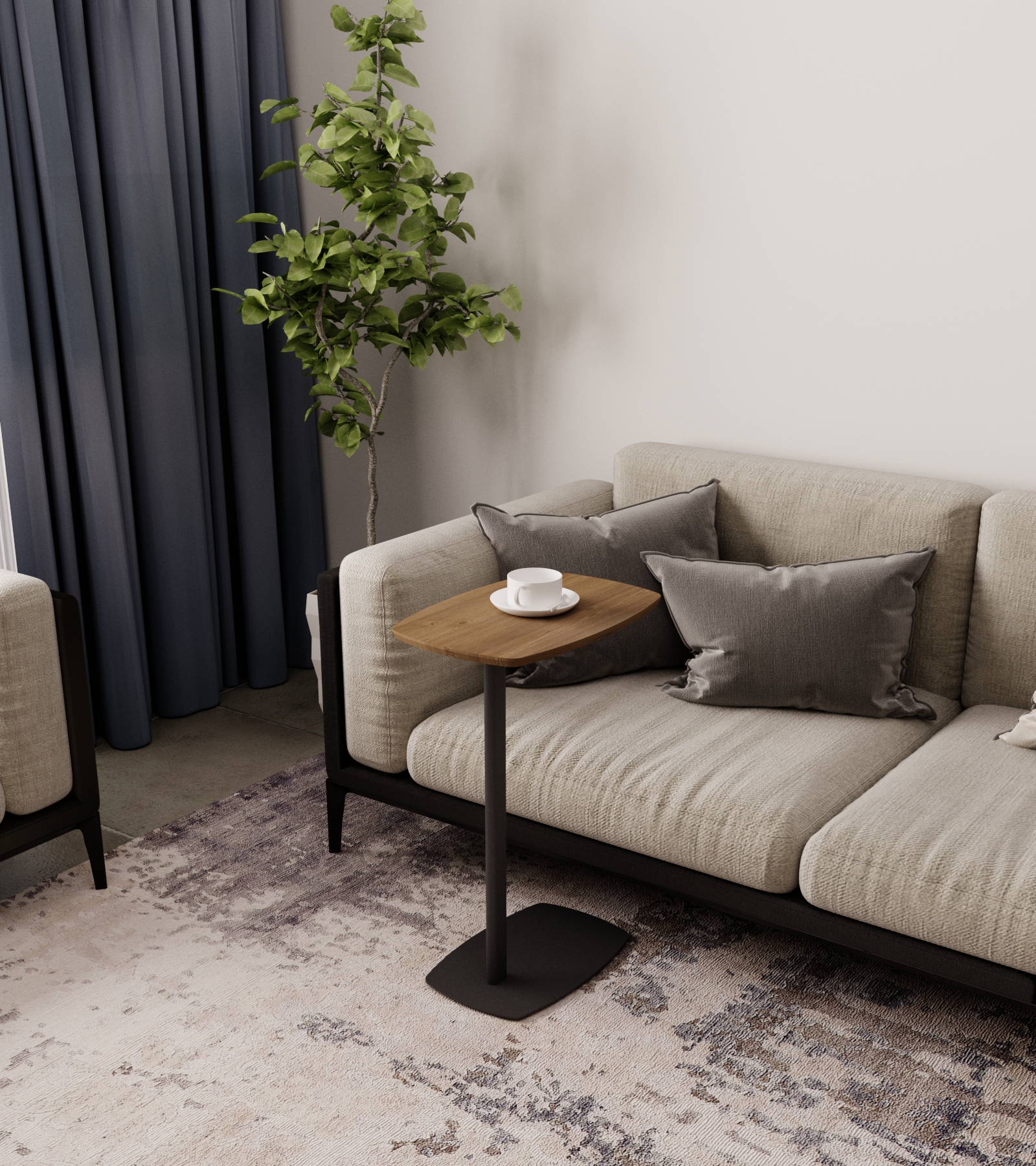 Стол придиванный SLINE Дей орех кантри - фото 4