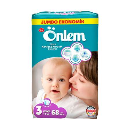 Подгузники Onlem 3 68 шт.