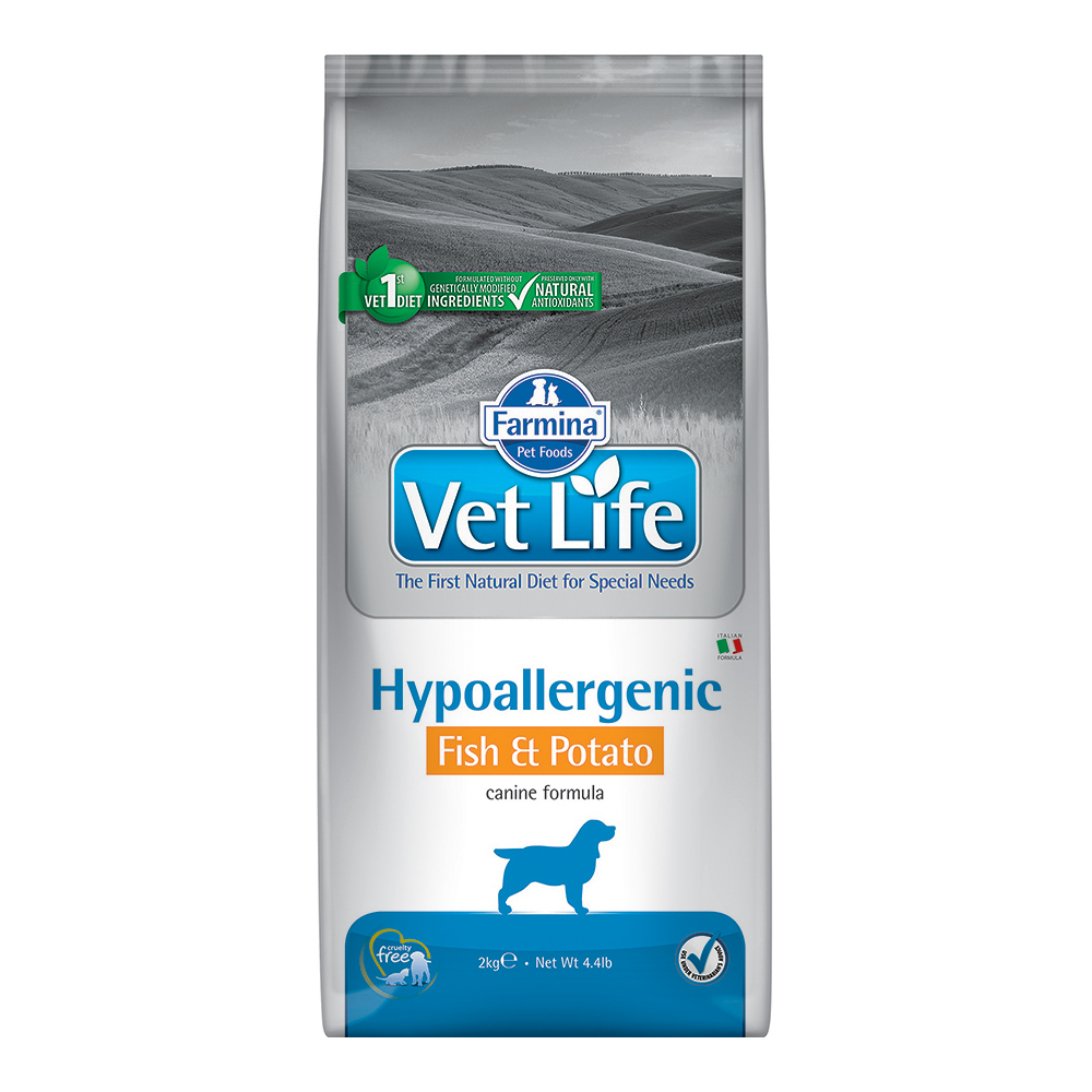 Корм для собак Farmina VetLife гипоаллергенный рыба и картофель 2кг - фото 1
