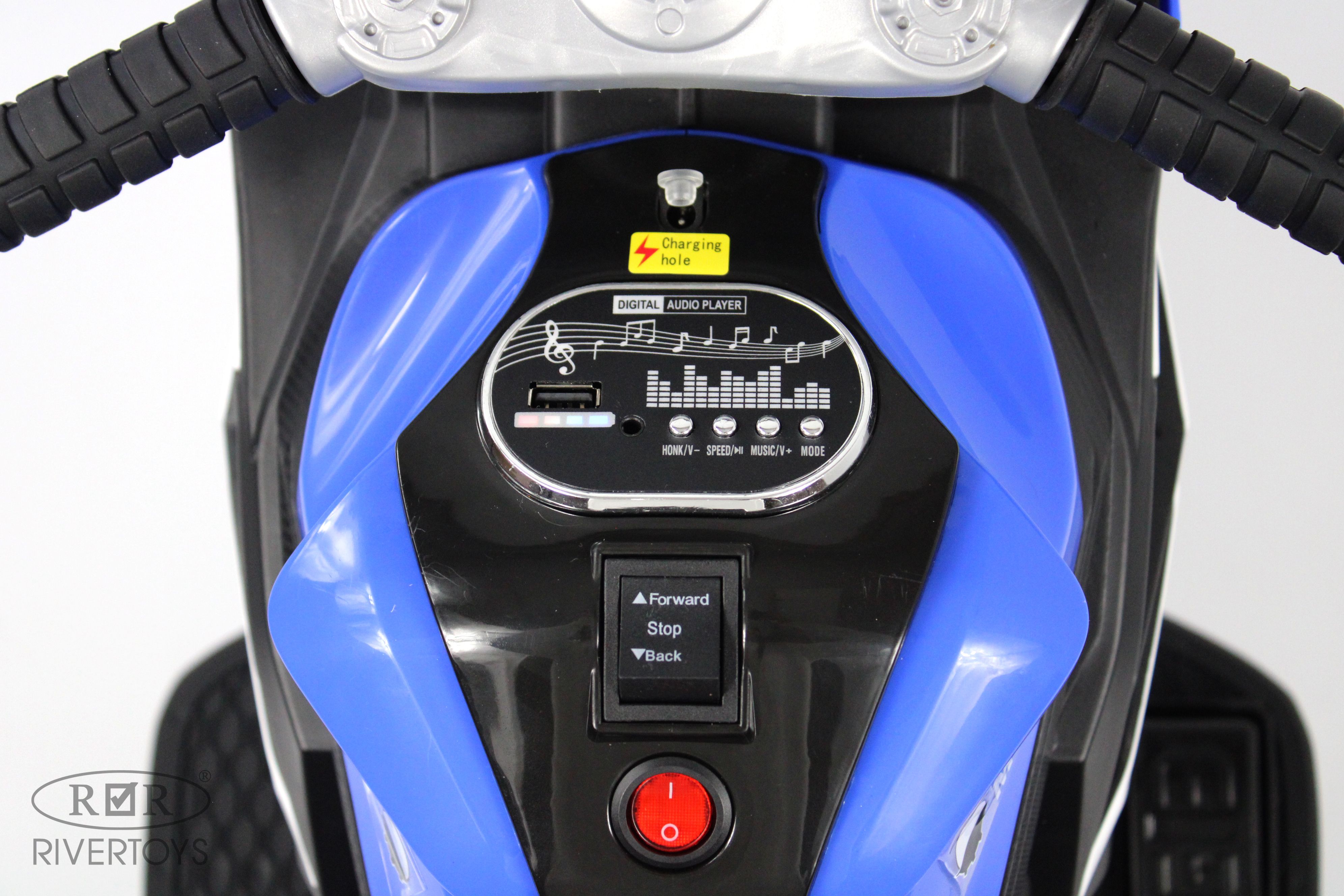 Электромобиль RIVERTOYS K222AM-BLUE - фото 16