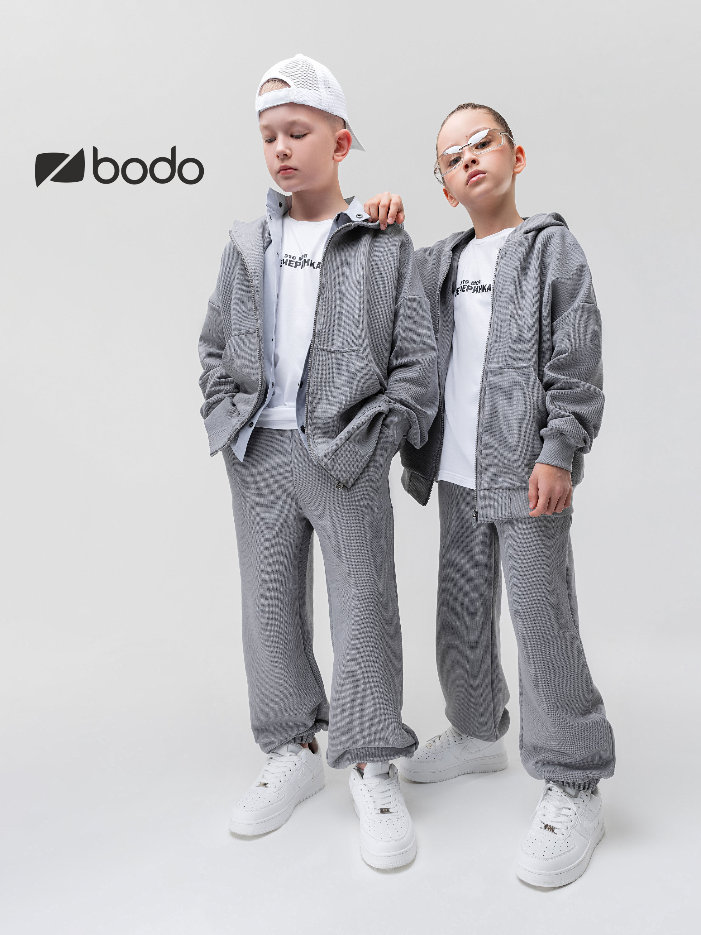 Костюм спортивный Bodo 46-164MU_серый - фото 13