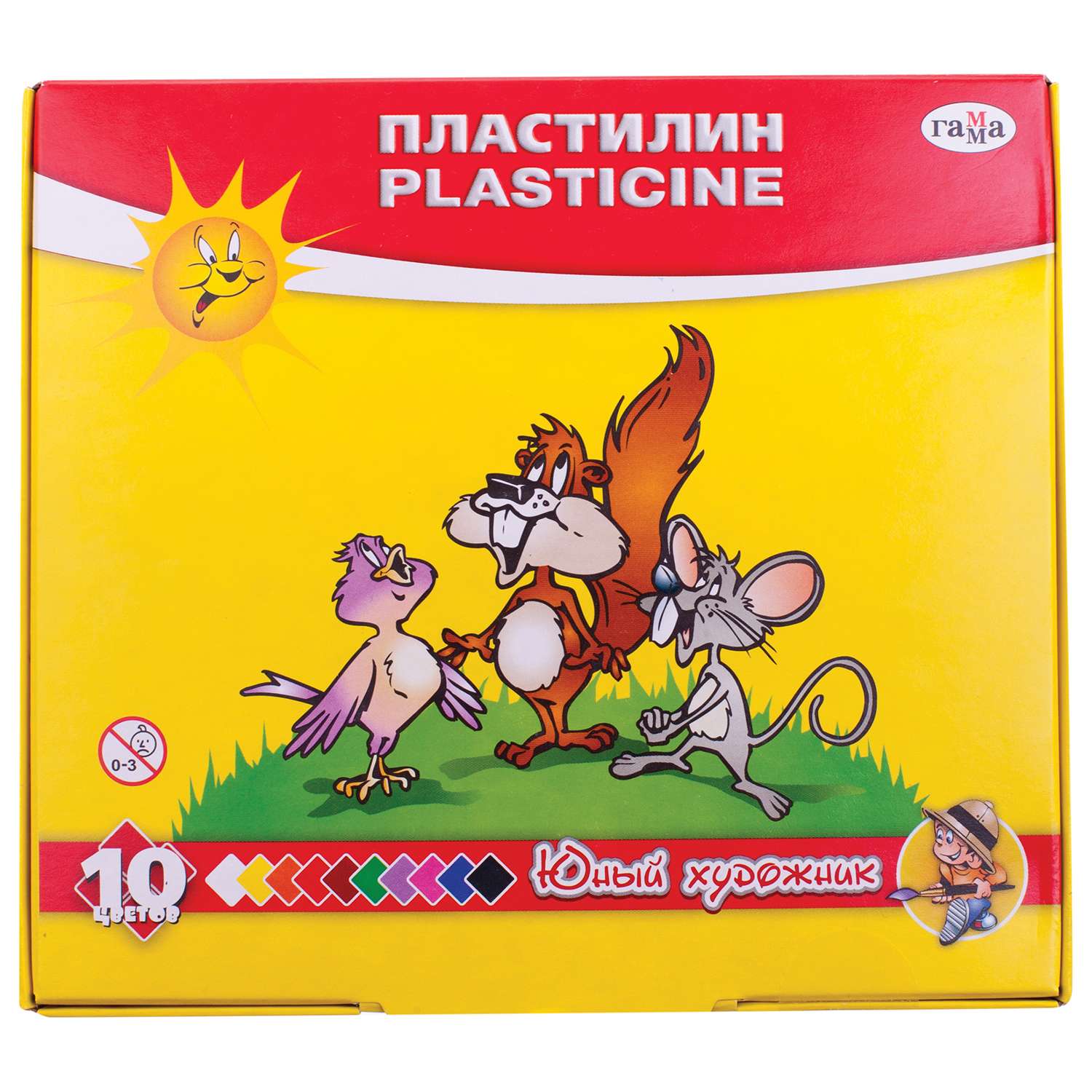 Пластилин ГАММА 10 цв. - фото 1