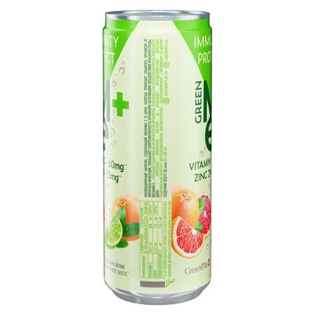 Напиток GreenMe plus protect газированный 0.33 л