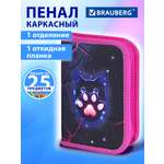 Пенал Brauberg розовая лава