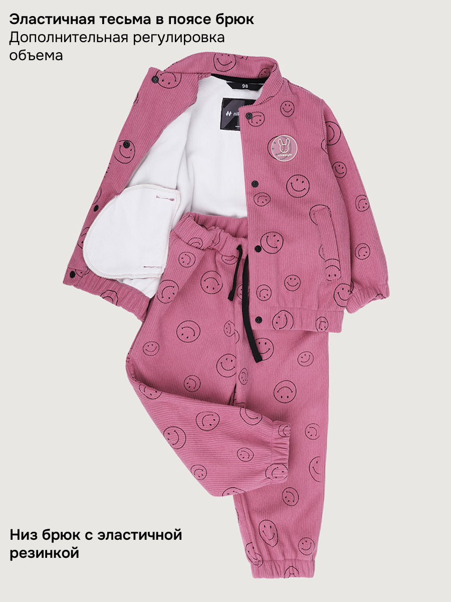 Костюм NIKASTYLE 7л9226 ягодный мусс - фото 4