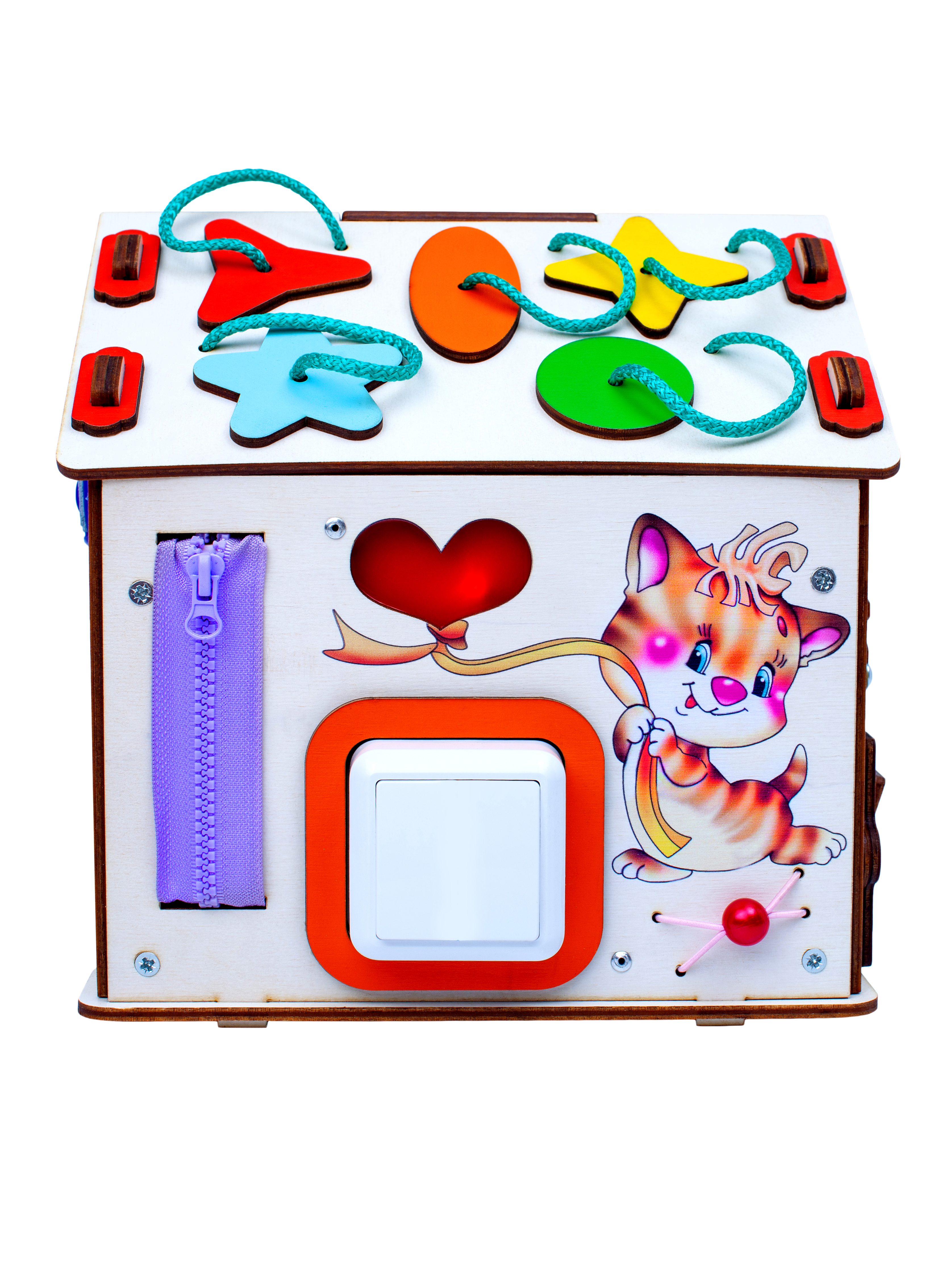 Игрушка Jolly Kids бизиборд Котик - фото 5