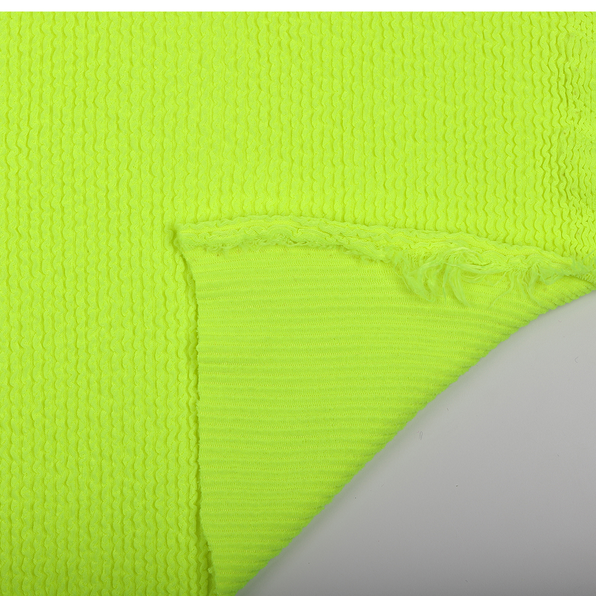 Ткань TBY Бифлекс жатка 490г/м² 92% ПЭ8% спанд ширина80см цвет ярко-лимонный уп.1,5м - фото 4