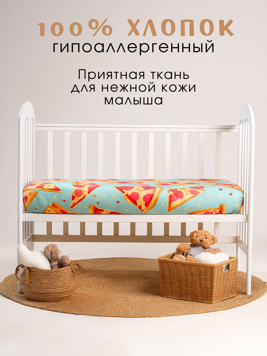 Простыня Ночь Нежна Пепперони 80 x 160 см на резинке 2 шт. - фото 2