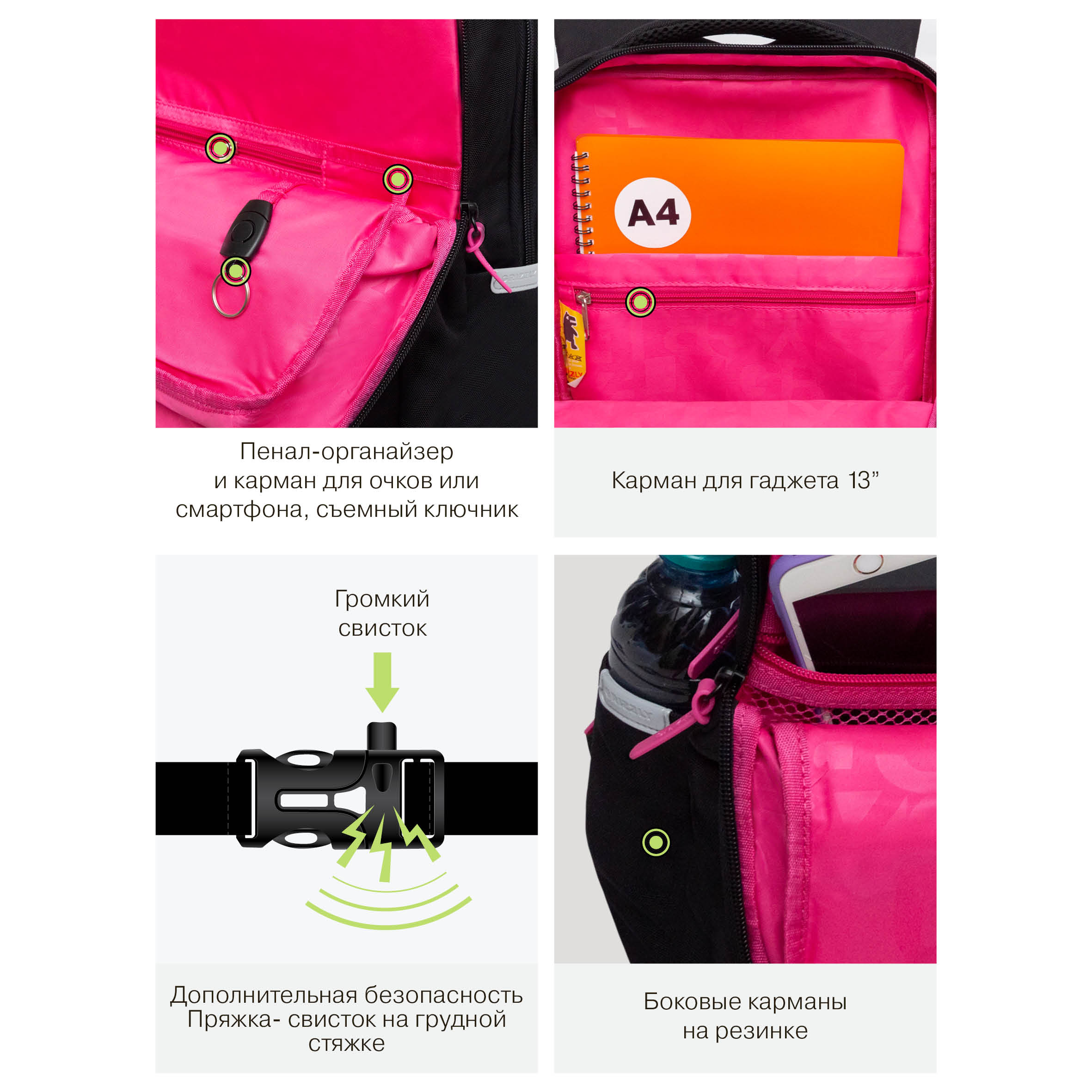 Рюкзак Grizzly для девочки - фото 10