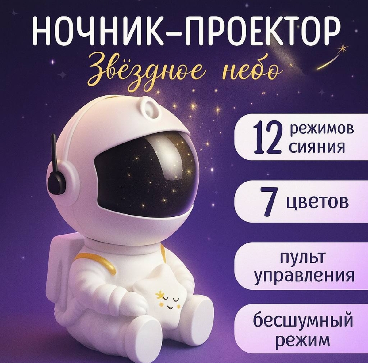 Игрушка BalaToys мобиль Космонавт - фото 1