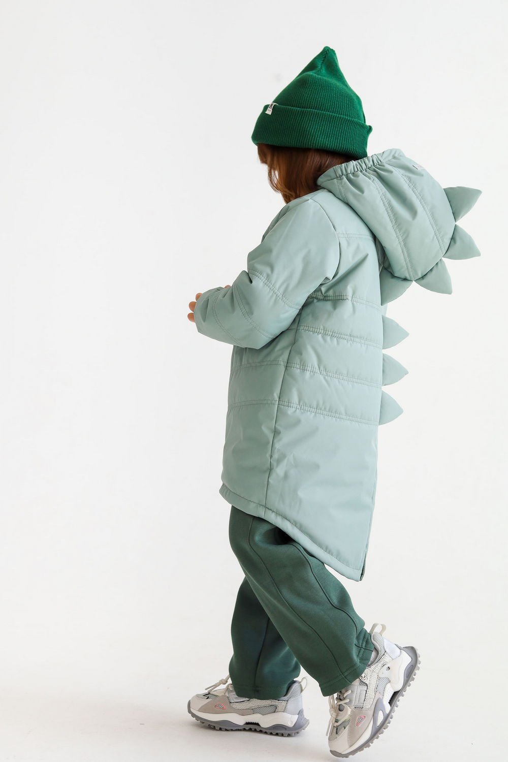Куртка MINIDINO В-К-012/ДКуртка детская демисезонная Дино NEW пыльный эвкалипт - фото 1