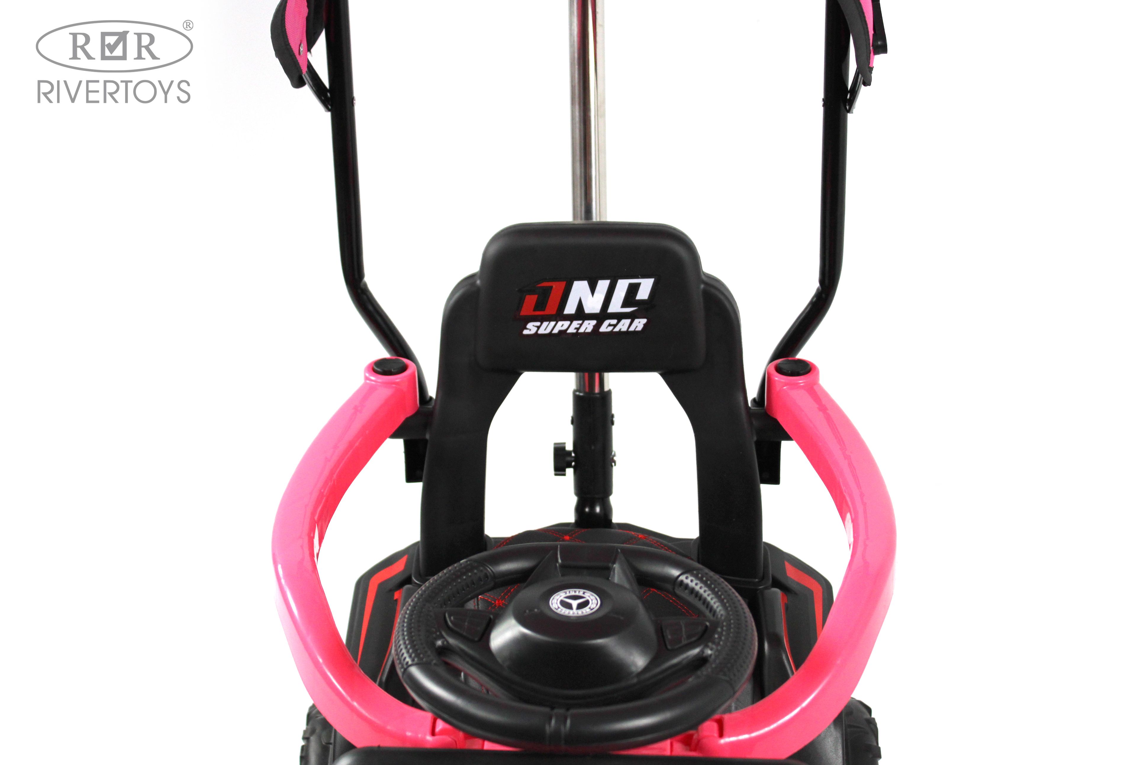 Электромобиль RIVERTOYS G005GG-PINK С пультом ДУ - фото 10