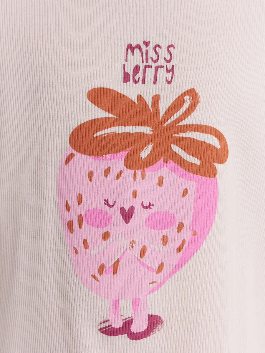 Пижама Mark Formelle (Марк Формэль) 567751/нежно -розовый +розовые клубники на св.розовом - фото 10