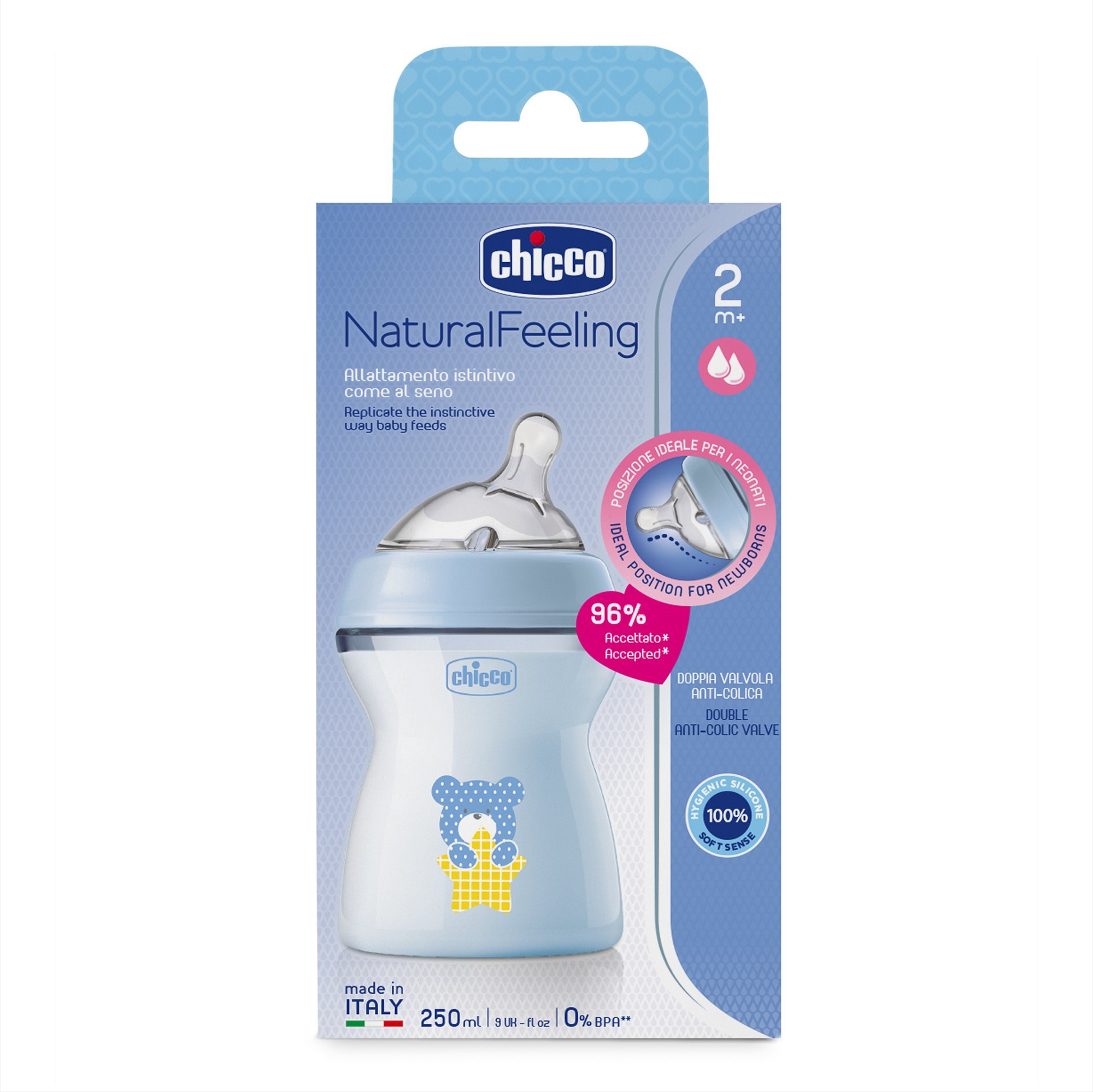 Бутылочка Chicco Natural Feeling 250 мл - фото 7