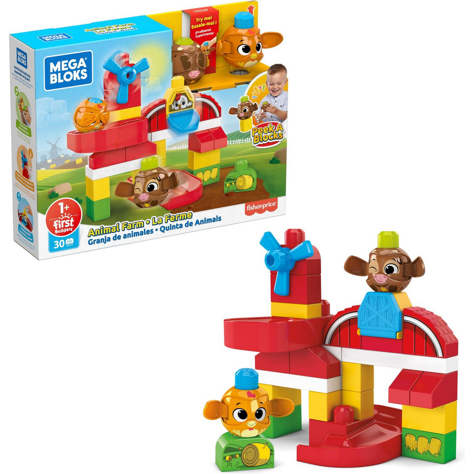 Конструктор Mega Bloks Прятки на ферме блочный - фото 8