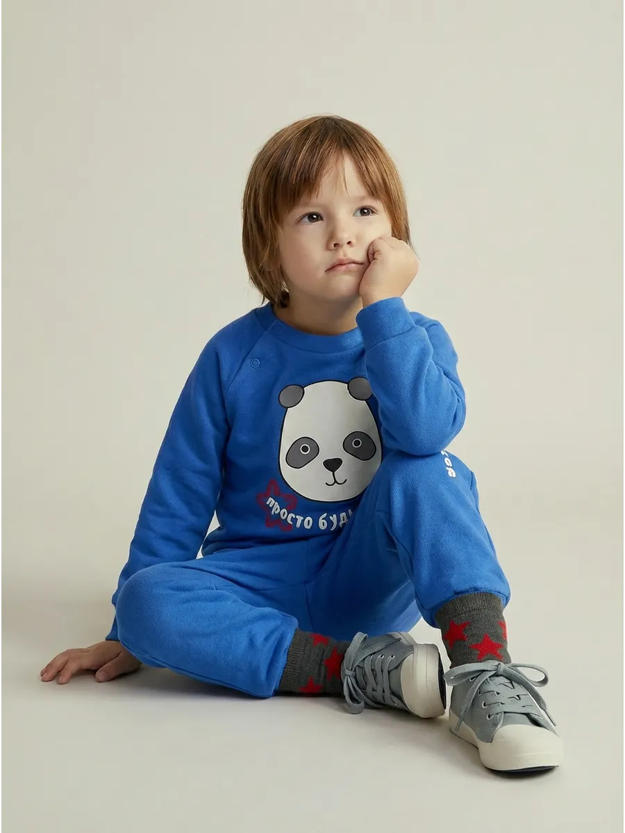 Изображение товара Теплый спортивный костюм для девочки YOULALA в розовом цвете