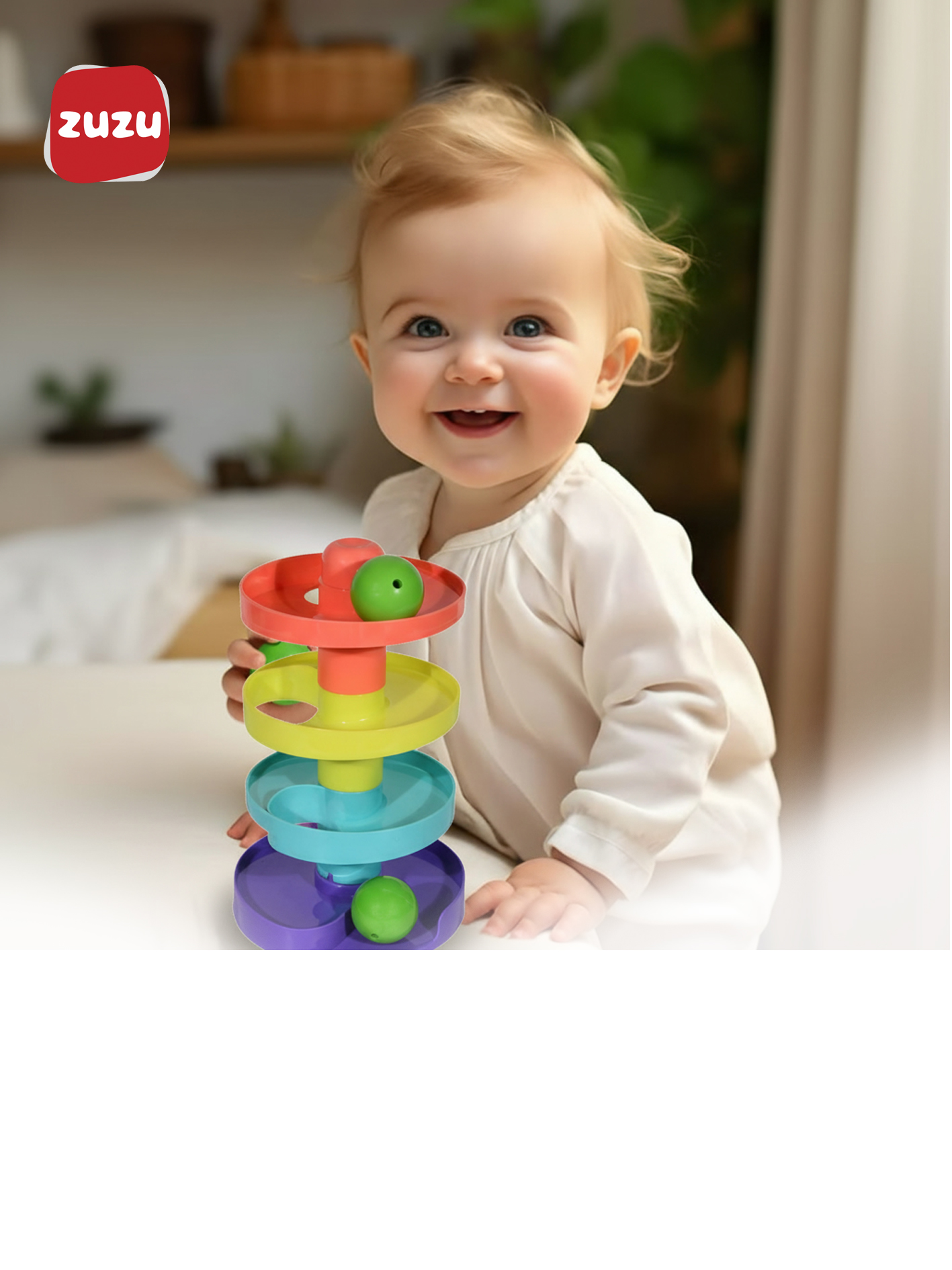 Игрушка ZUZUTOYS пирамидка Капля дождя - фото 4