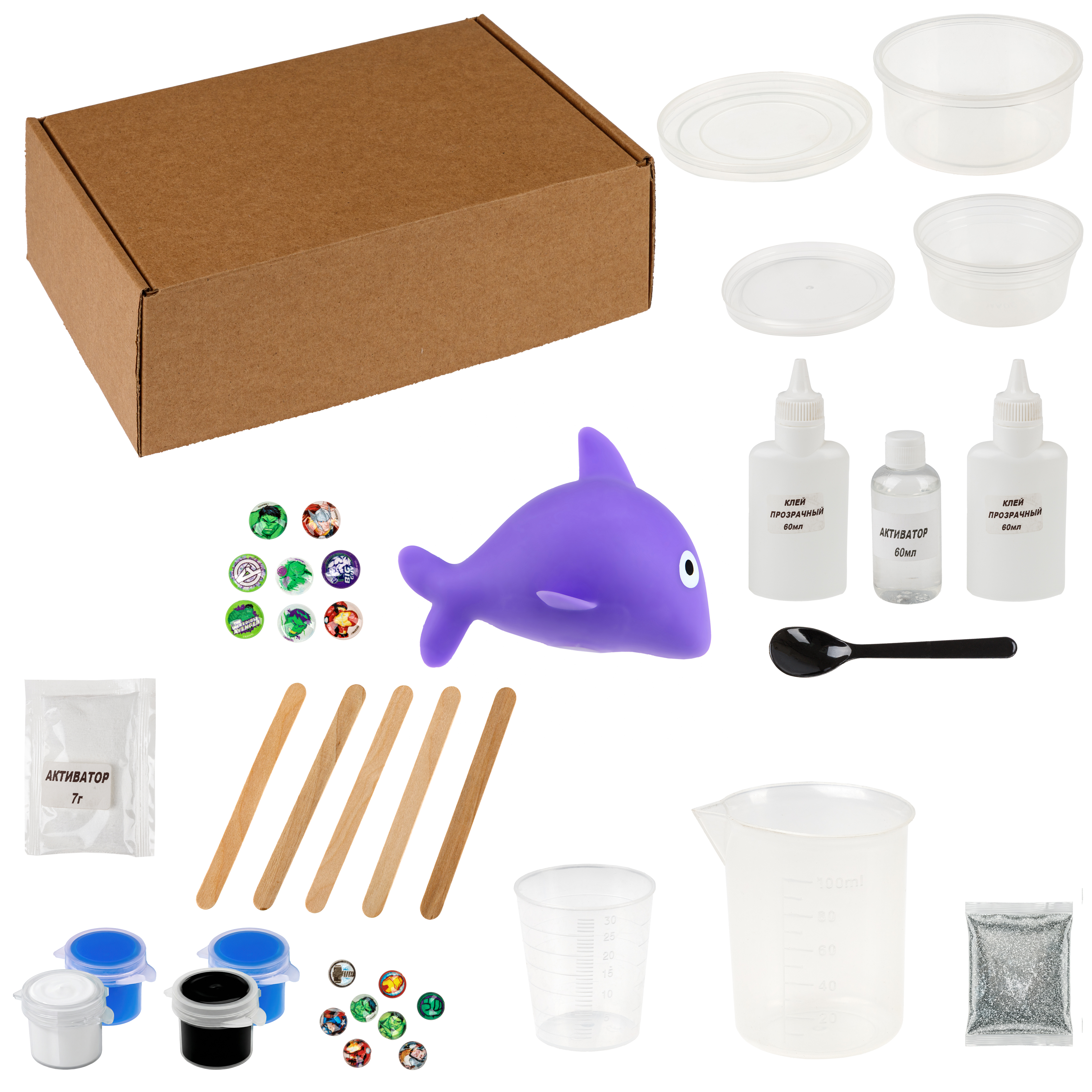 Изображение товара Набор для создания слаймов своими руками 1TOY для детей старше 5 лет